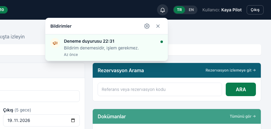 Bildirim zili